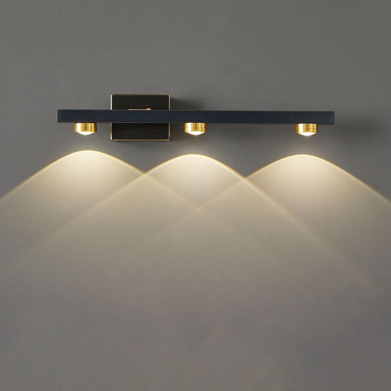 Modern Luxury Wall Light Multi-Light Vanity Wall Light with Plastic Shade