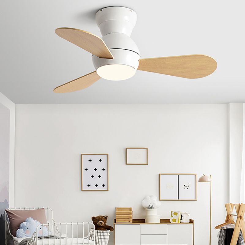 Colorful LED Ceiling Fan Light Modern Metal 1 Light LED Ceiling Fan for Children's Room