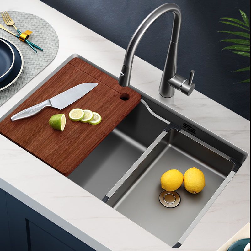 Stainless Steel Kitchen Sink Single Basin Kitchen Sink with Cutting-Board