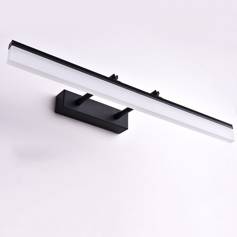 Rectangular Bathroom Sconce Light Fixture Metal LED Modern Wall Mount Light Fixture