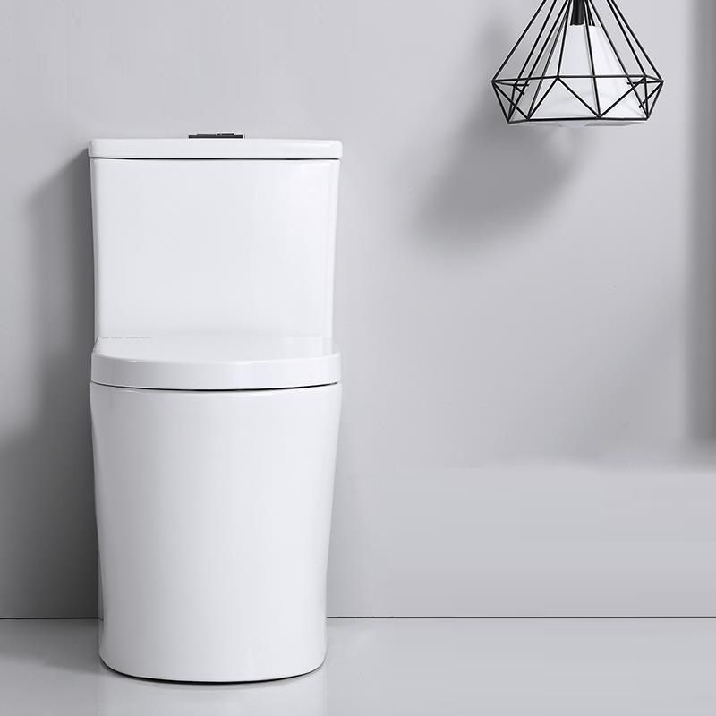 Traditional Floor Mounted Flush Toilet White Urine Toilet with Seat for Bathroom