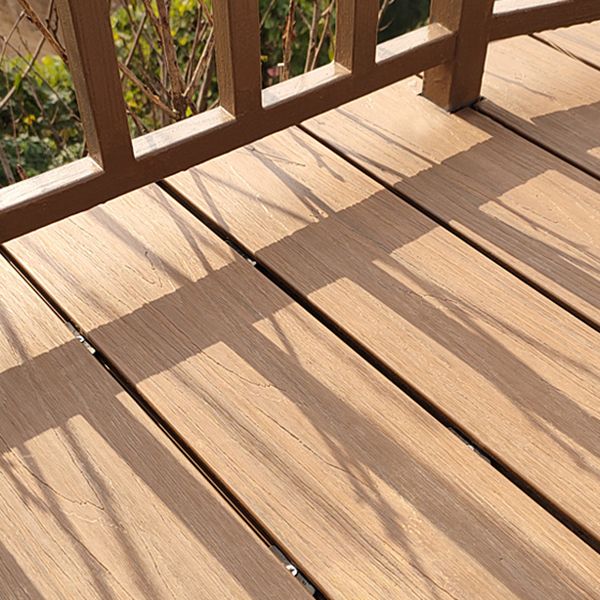 Rectangular Wood Deck/Patio Flooring Tiles Nailed Installation for Outdoor Flooring