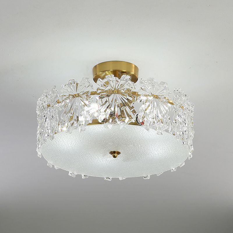 Modern Style Ceiling Light Creative Glass Flush Mount Light Fixture