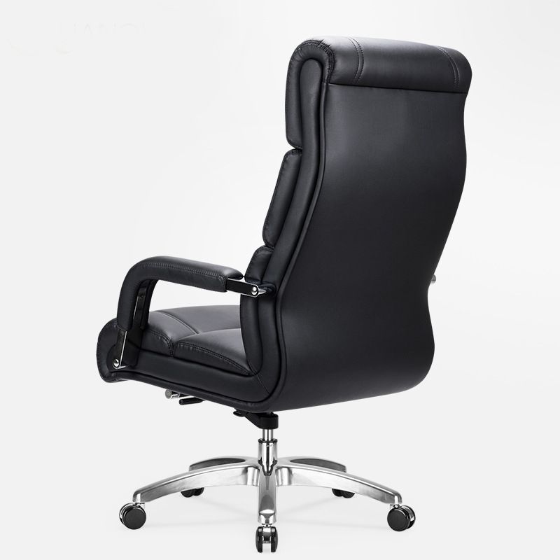 Modern Office Chair No Distressing Padded Arms Desk Chair with Wheels