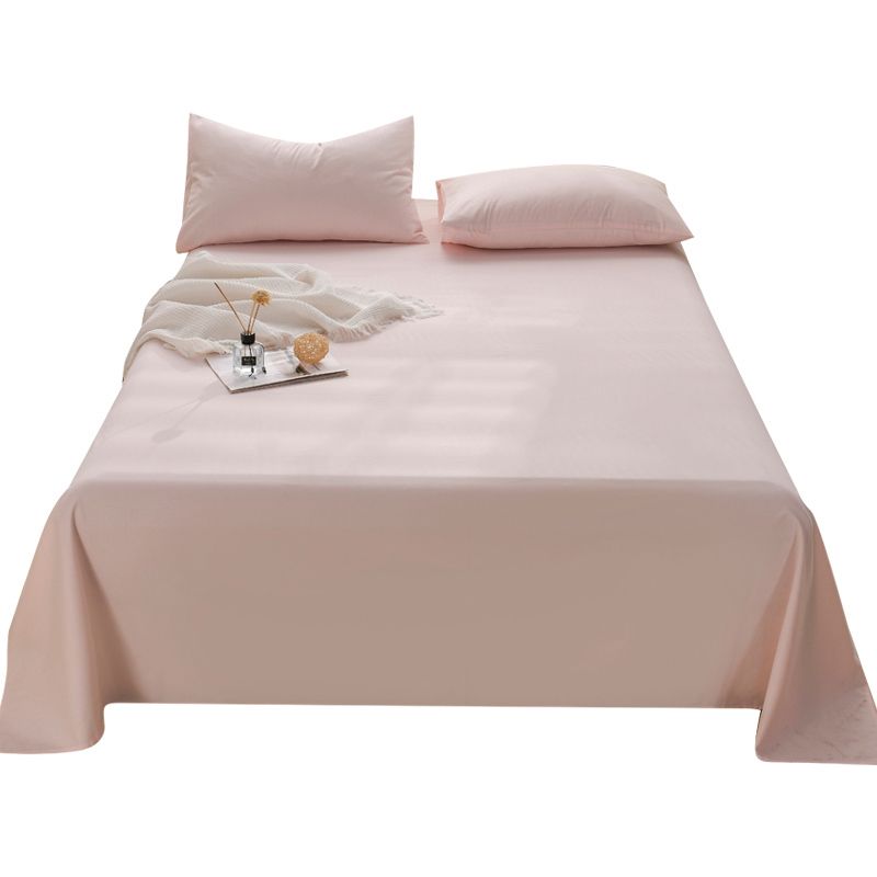 Solid Color Bed Sheet Set 100 Cotton Soft & Smooth Bed Sheet Set