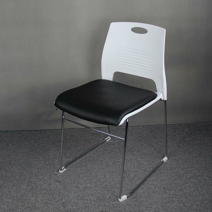 Modern Plastic and Steel Desk Chair with Low Back Home Office Chair