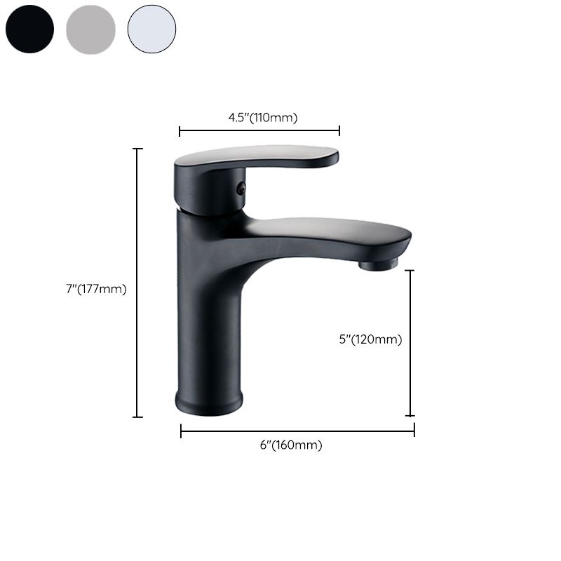 Contemporary Centerset Faucet Single Lever Handle Faucet for Bathroom