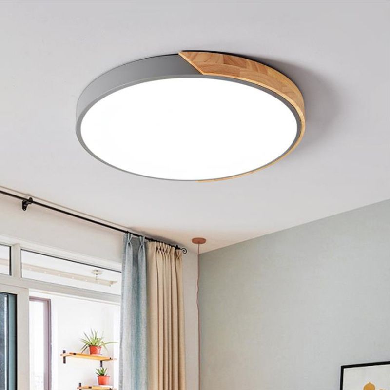 Metal Circle Ceiling Light Fixture Nordic LED Ceiling Flush Mount