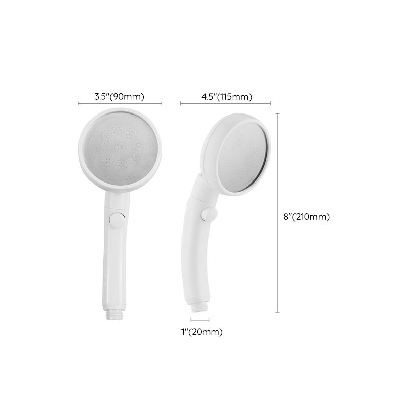 Modern Plastic Shower Head Standard Round Handheld Shower Heads