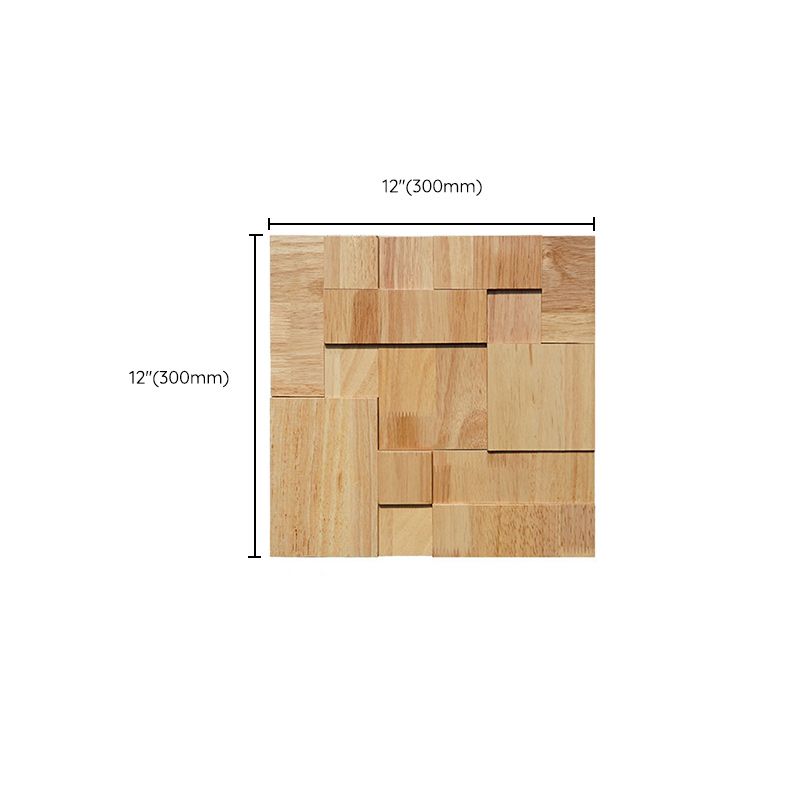 Solid Wood Wall Plate Modern Minimalist Home Living Room Wall Panel (1-pack)