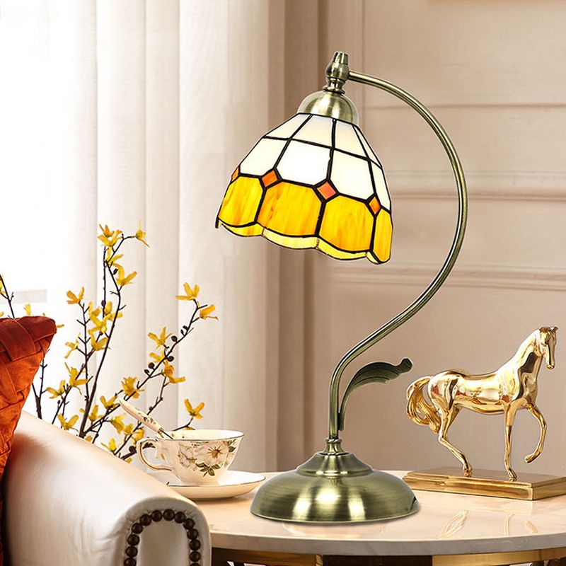 Tiffany Style Desk Light 1-Light Table Lamp Fixture for Bedroom