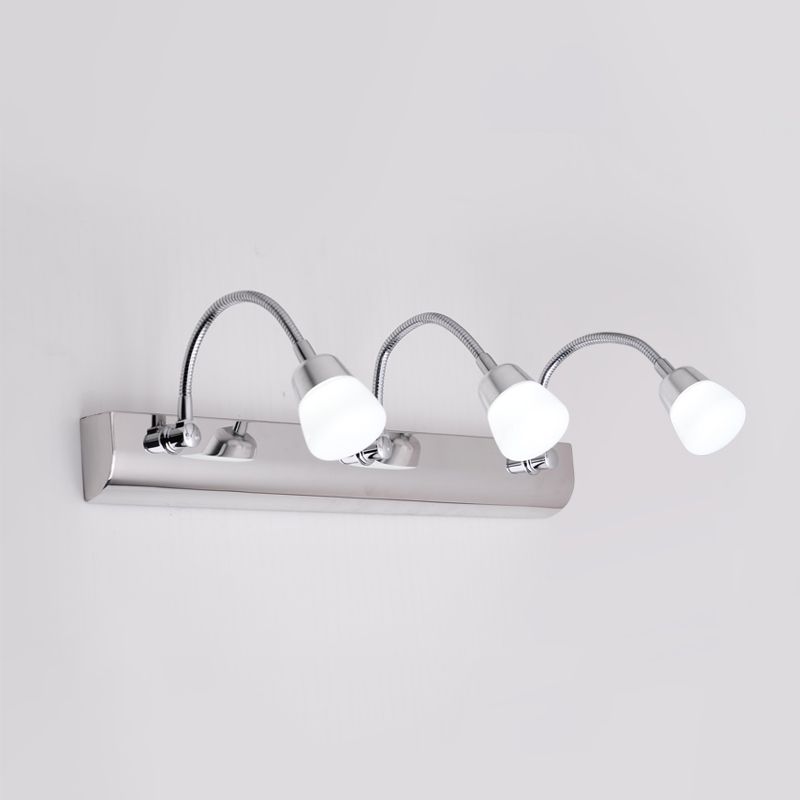 Moderne stijl ijdelheid licht eenvoudig led spiegel voorlicht met acryl tint voor badkamer