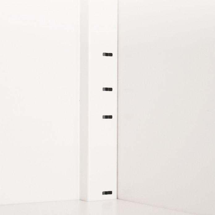 Modern Metal Wardrobe Armoire Freestanding Wardrobe in White