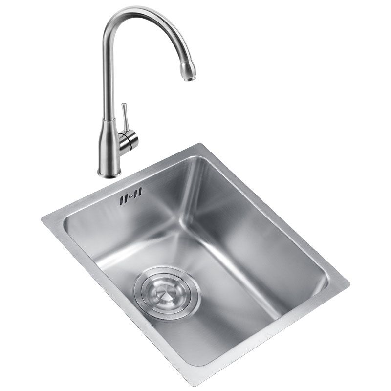 Classic Single Basin Sink Stainless Steel Workstation Sink with Faucet