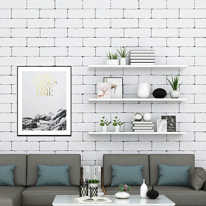 Nostalgic Industrial Wall Decor Brick Non-Pasted Wallpaper, 20.5"W x 33'L