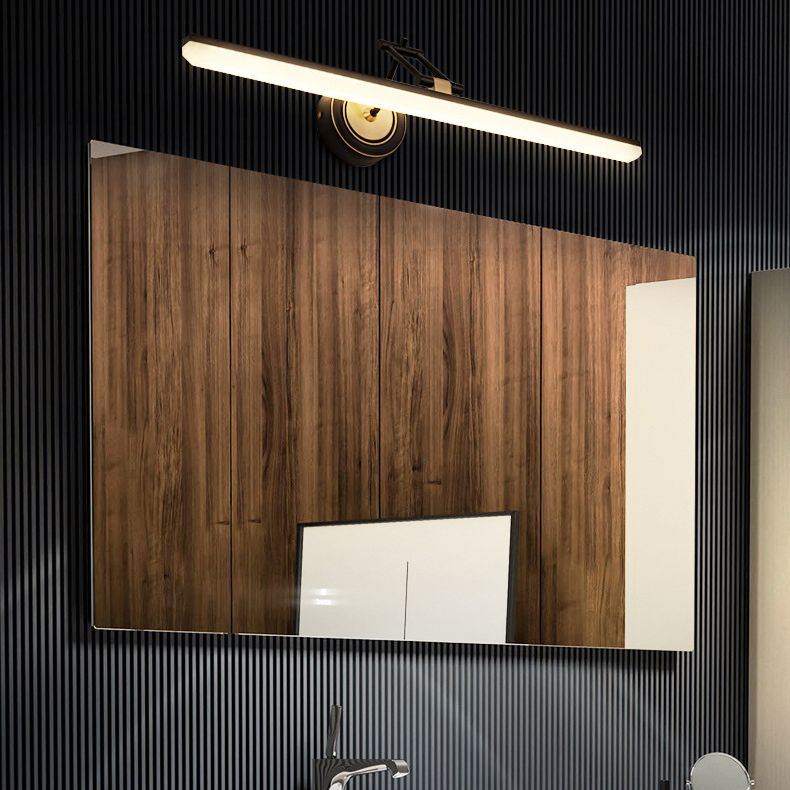 Iluminación de pared de forma lineal lámpara de apliquet de 1 luces de estilo moderno