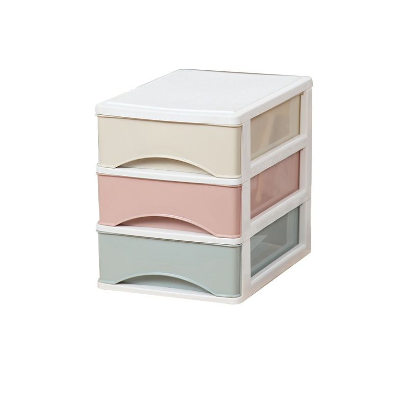 Filing Cabinet Plastic Lateral Color Panel File Cabinet with Drawers for Home Office