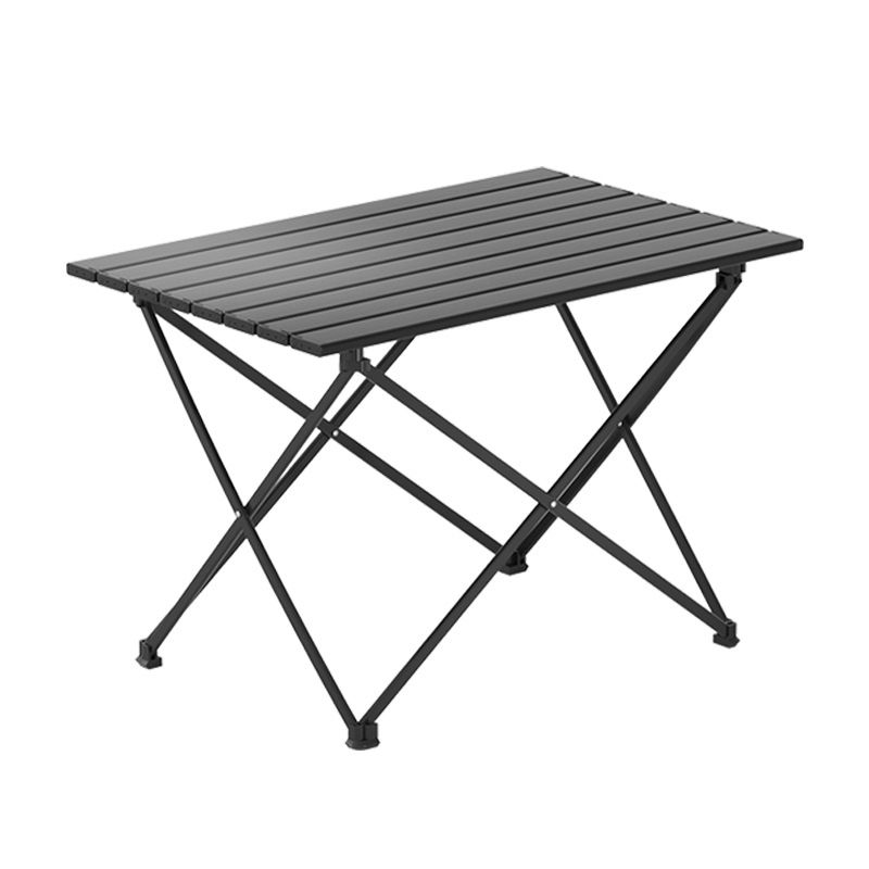 Industrial Style Patio Table Outdoor Rectangular Metal Camping Table