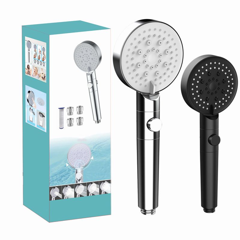 Modern Handheld Supercharged Shower Head Round Turbo Spray Head