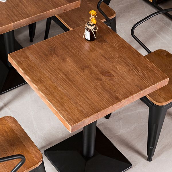 Muebles de estilo industrial Mesa de comedor de madera maciza para comedor