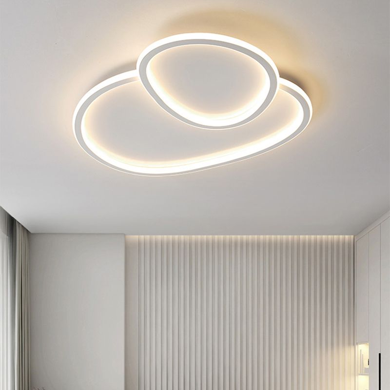 Modern Simple Style Iron Ceiling Light Geometry LED Ceiling Lamp for Living Room