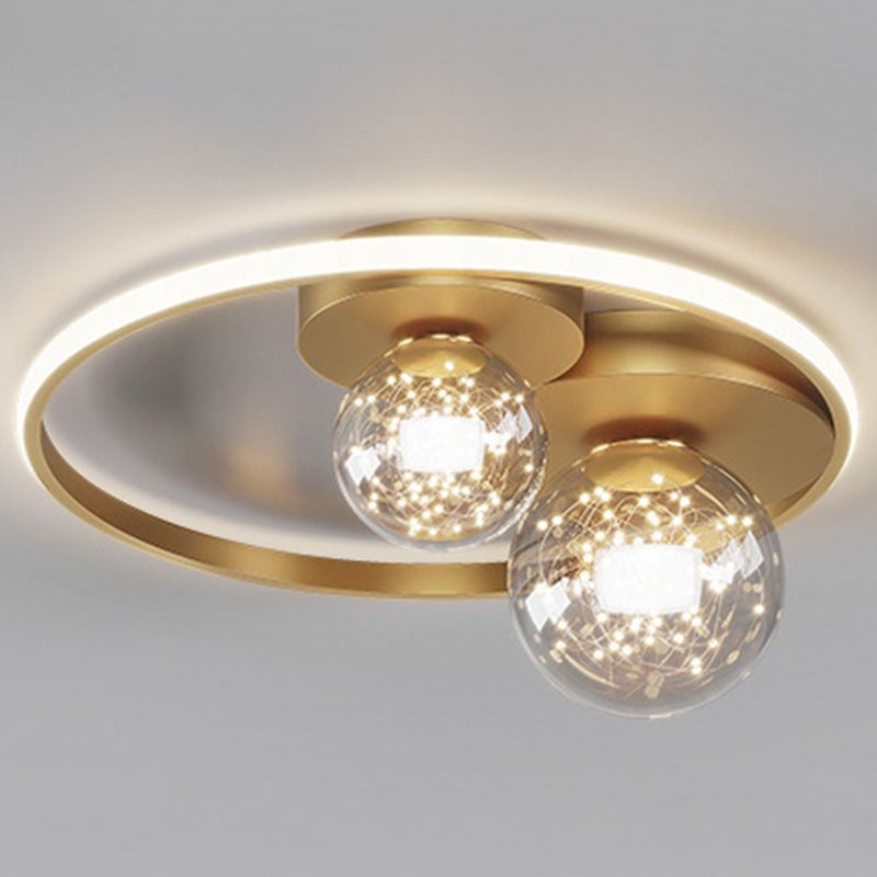 Modern LED Light Ceiling Light Fixture Ringed Light Acrylic Light Living Room Bedroom Light in Concise Style