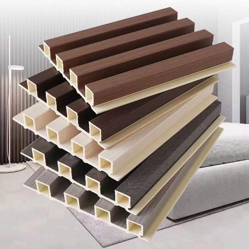 Modern Wood Paneling Smooth Wall Interior Wood Plank Set of 5