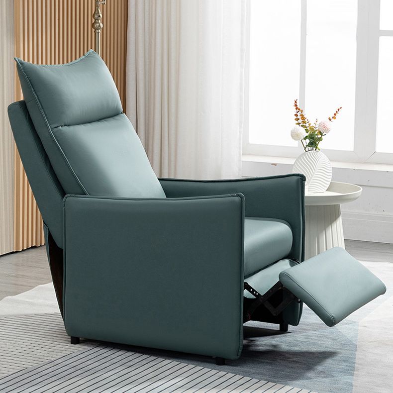 Modern Solid Color Standard Recliner Faux Leather Recliner Chair