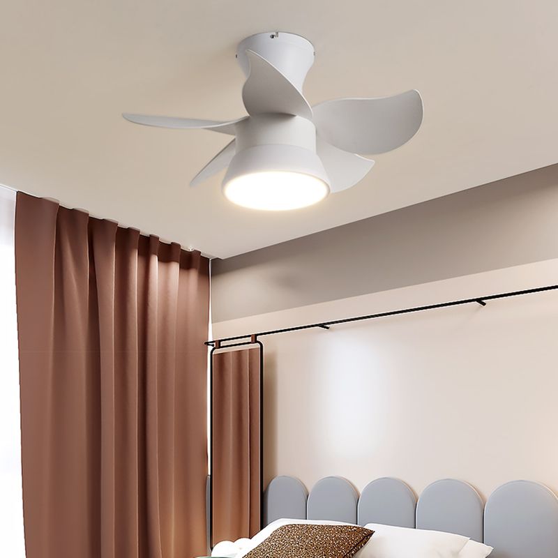 1-Light Ceiling Fan Light LED Ceiling Mount Lamp with Acrylic Shade for Kid's Room