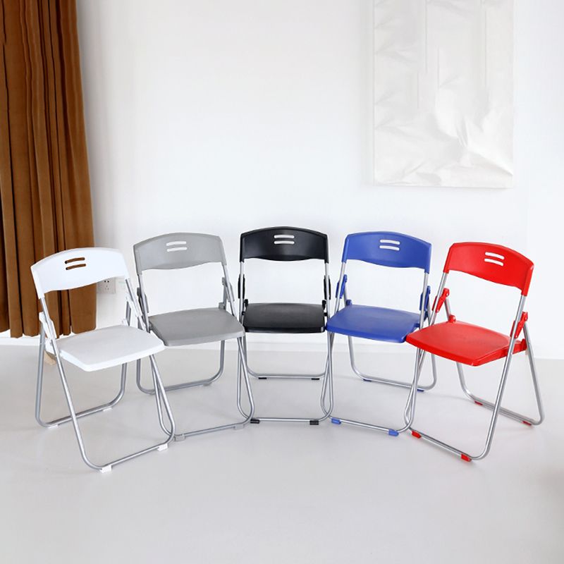 Modern Armless Conference Chair Plastic Low Back Folding Chair