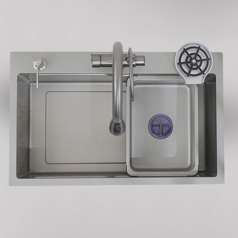 Modern Style Kitchen Sink Rectangle Shape Kitchen Sink with Single Bowl