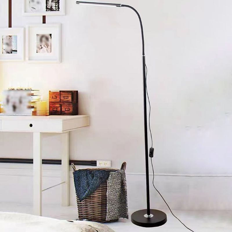 Linear Shape Metal Floor Lamp Modern Style 1 Light Floor Lamp Fixture