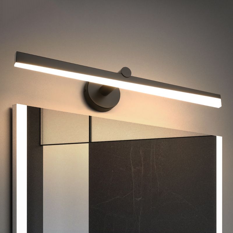 Minimalism 1-Light LED Wall Sconce Metal Linear Wall Mounted Light for Bathroom