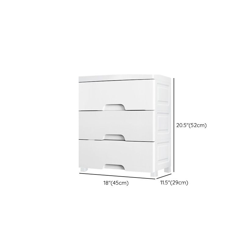 Modern White Kids Furniture Plastic Vertical Dresser for Kids