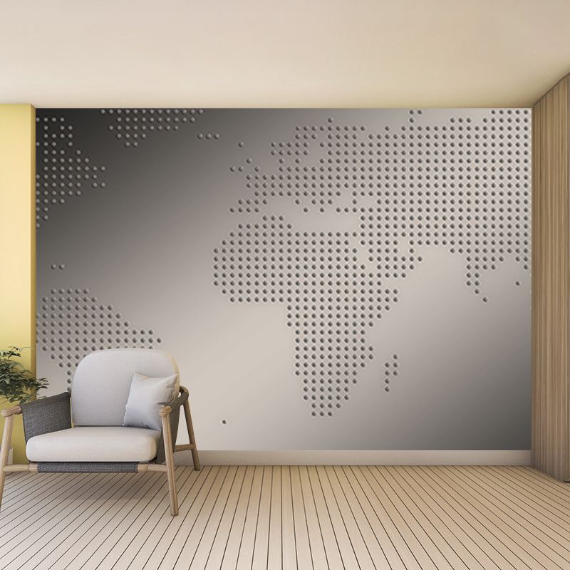 Photography Stain Resistant Wall Mural Map Drawing Room Wallpaper