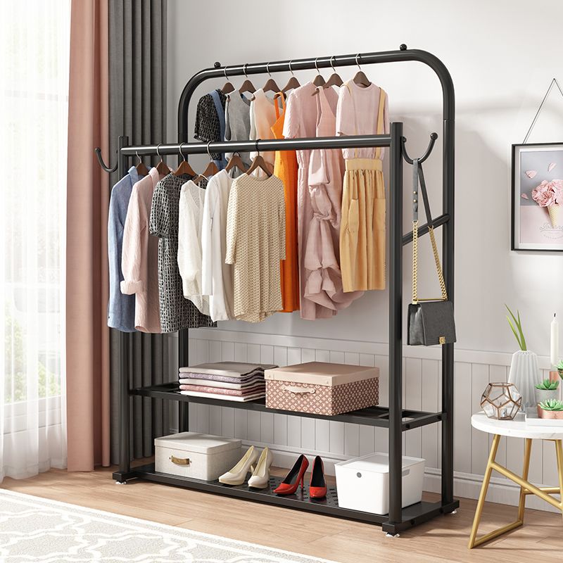 Industrial Hall Stand Metal Shelving Hooks Included Free Standing Coat Rack