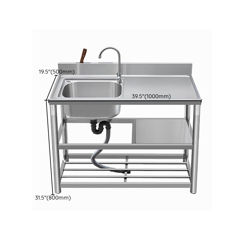 Modern Style Kitchen Sink All-in-one Stainless Steel Kitchen Sink with Drain Assembly