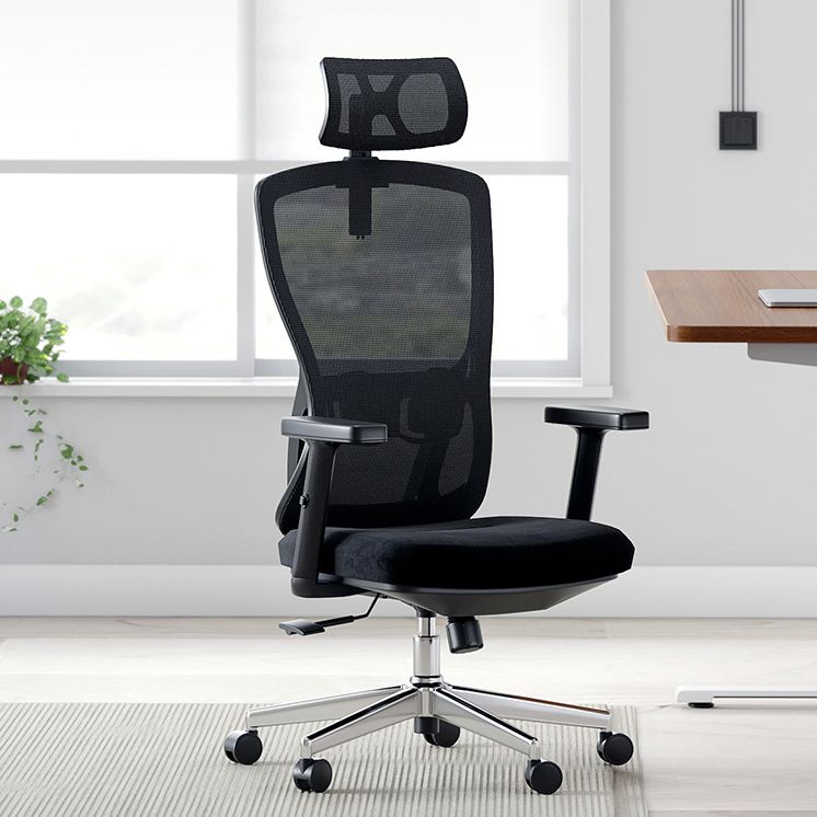 16" Wide Contemporary Wheels Breathable AirGrid Office Chair