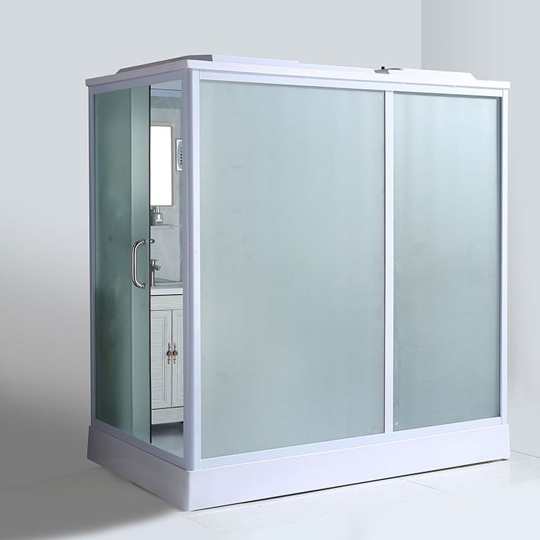 Contemporary Shower Enclosure Frosted Framed Shower Enclosure