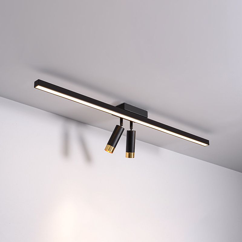 Modern Strip Track Light Fixture Flush Mount Ceiling Light for Clothing Store