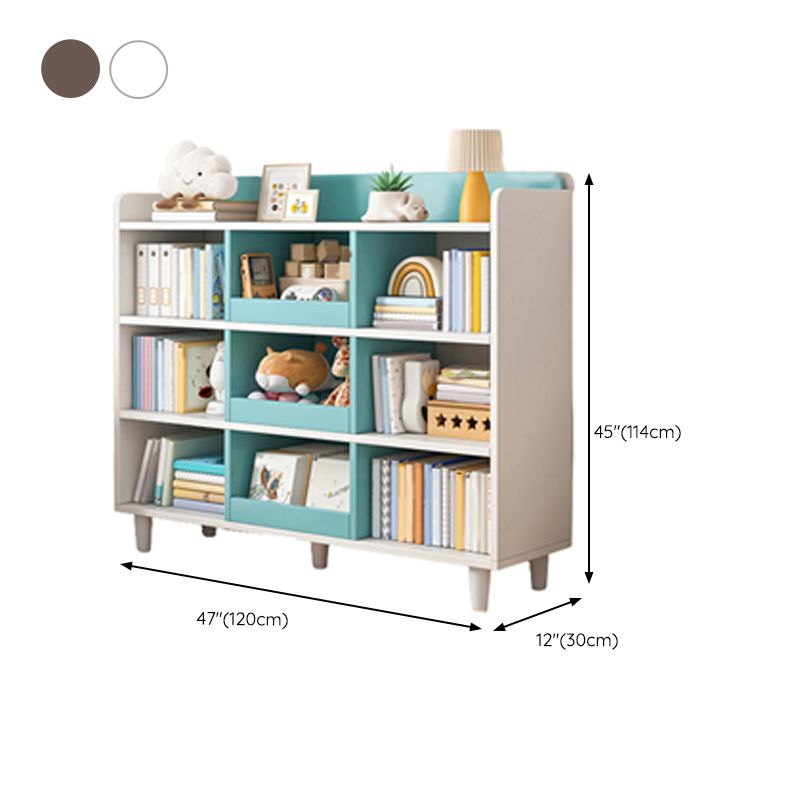 Wooden Storage Cubby Nordic Freestanding Cubby Storage Bookcase