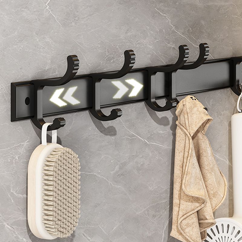 Matte Black 2-Piece Modern Bathroom Accessory as Individual Or as a Set with Bath Shelf