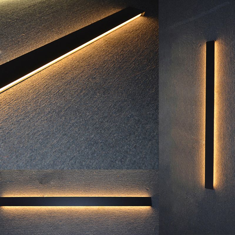 Minimalism Wall Light Fixtures Streamlined LED Indoor Wall Lights with Aluminium Shade