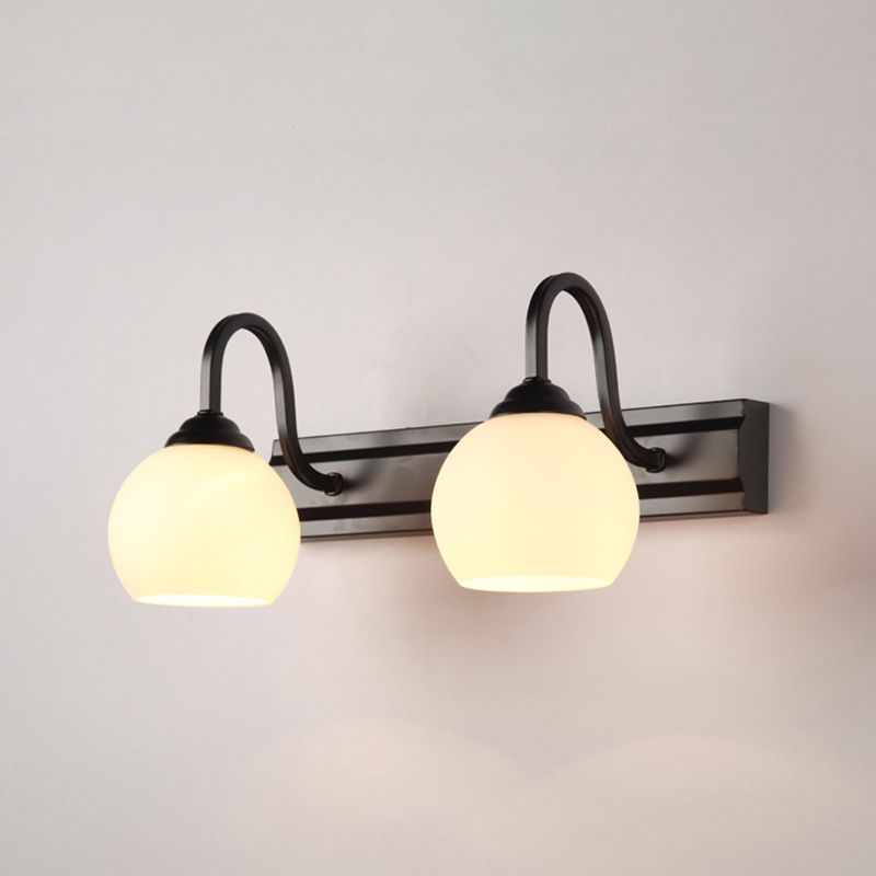 Vintage Simplicidad Global Vanidad Diquonce Luces Luz de la pared de vidrio de vidrio Luz de luz para el baño