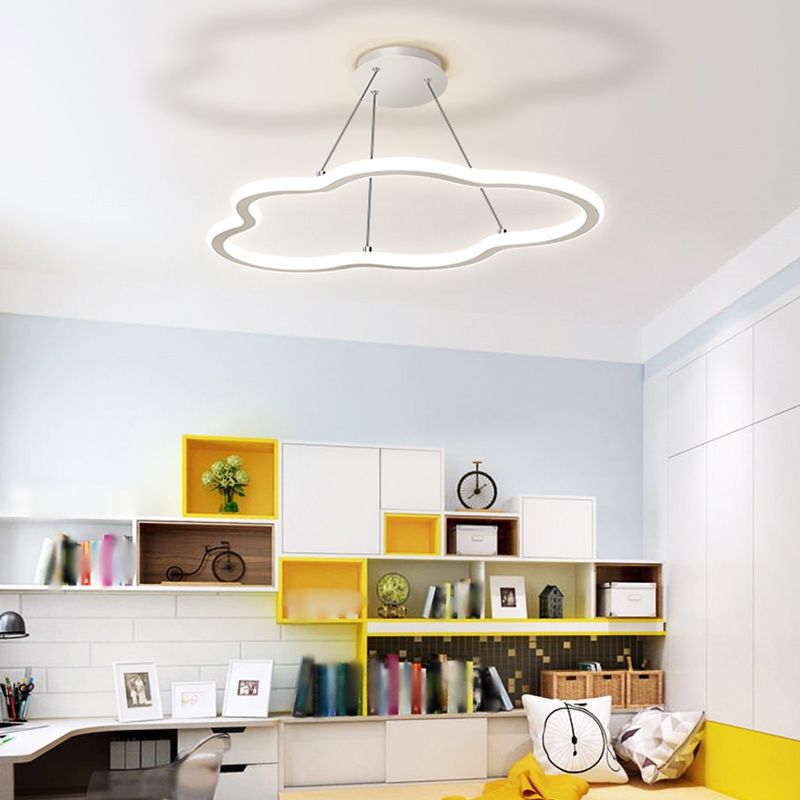 Forme linéaire lustre Light Modern Metal 1 Light Chandelier Lighting