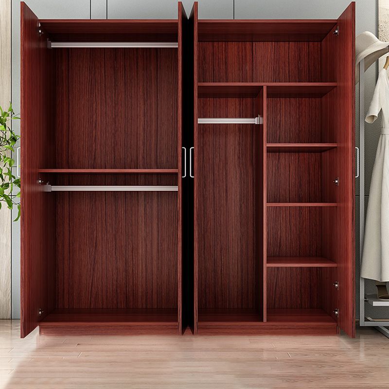 Contemporary Style Wardrobe Armoire Wood Wardrobe Cabinet With Doors