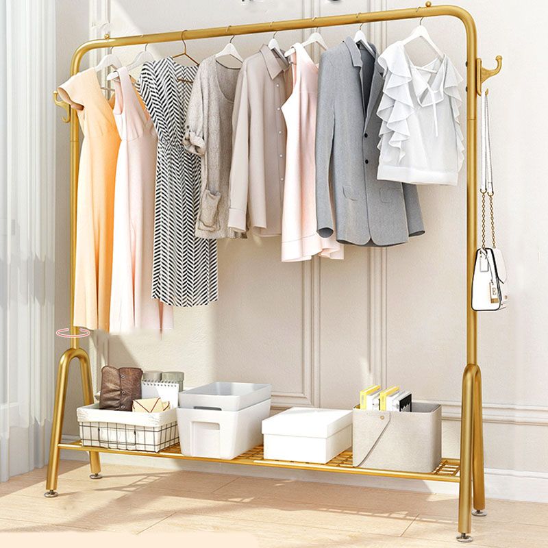 Coat Rack Storage Shelf Metal Hanging Hook Hall Stand Living Room