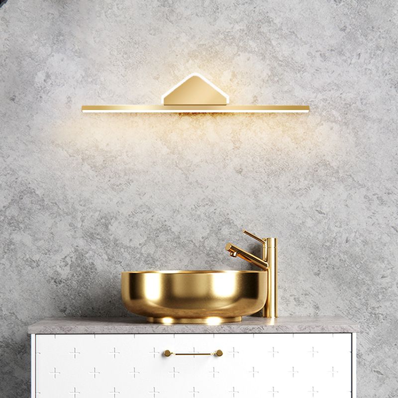 Modern Minimalist Style Linear Vanity Sconce Lights Metal Bar Light for Toilet