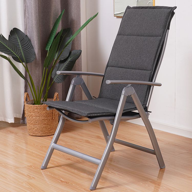 Contemporary Metal Indoor Recliner Chair with Arms and Position Lock Back