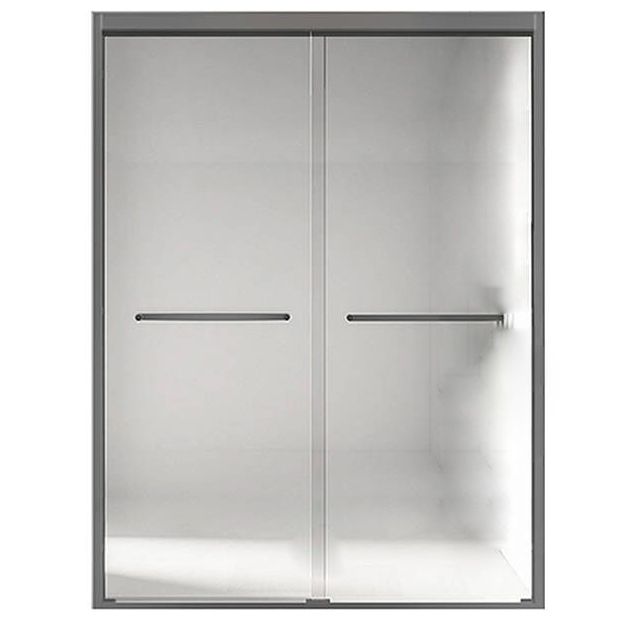Simple In-line Shower Bath Door Glass and Metal Bathroom Shower Door